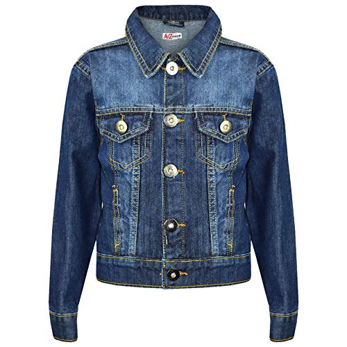 Chaqueta para niños estilo vaquero elegante y moderna, para niños de 3, 4 5, 6, 7, 8, 9, 10, 11, 12, 13, 14, 15 y 16 años