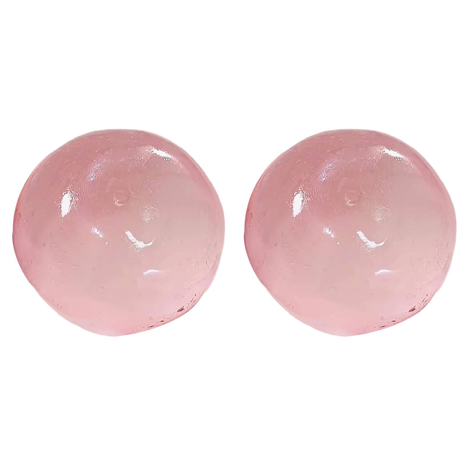 Transparent Stress Squishy Toy, 40Ml Non-Sticky Fingertip Toy Relief Ball, Clear Squeeze Ball For Desk Relaxation & Anxiety Relief,B-Pink