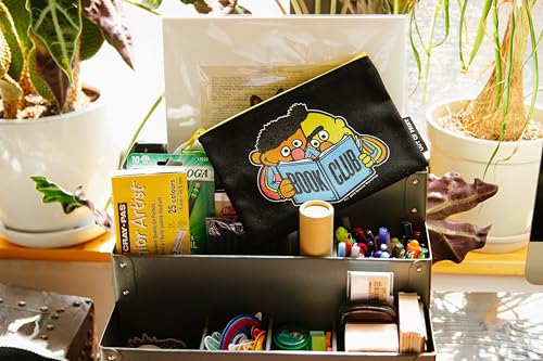 Out of Print Bert and Ernie Book Club: Sesame Street Zipper Pouch - Officially Licensed Accessory For Book Lovers to Carry School Supplies and More3