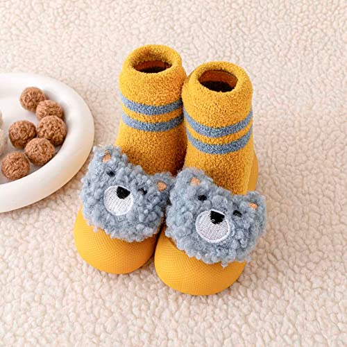 Toddlers Boys Shoes Autumn and Winter Comfortable Baby Toddler Shoes Cute Rabbit Bear Cartoon Children Cotton Warm Breathable Soft Non Slip Floor Toddler High Tops2
