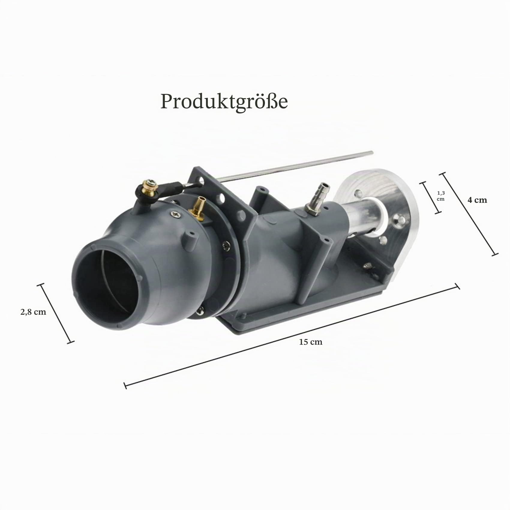2X Water Jet Thruster Power Sprayer Pump Water Jet Pump mit 3650 Brushless Motor + Water Cooling Jacket für RC Jet Boat
