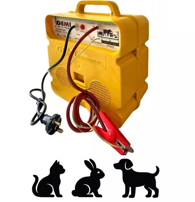 Gemi Elettronica Elettrificatore Depotenziato 220V per Recinzioni Animali Domestici