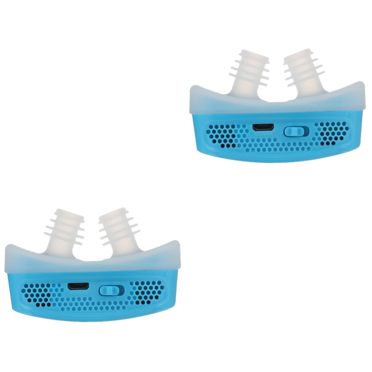 VALICLUD Dispositivo Eléctrico Antirronquidos 2 Unidades Pinza Nasal Nasal Ayuda Automática Para Dormir Filtro Antirronquidos Abs Azul