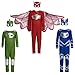 PJ Masks Turbo Blast Gekko Dress Up Set with Soft Mask, Size 4-6X, Kids Pretend Play Costumes, Green, Kids Toys for Ages 3 Up by Just Play