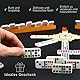 Mexican Train Domino-Set mit Holzmittelstück, Domino-Brettspiele – Doppel-12 Domino-Set für Familienspieleabende für Erwachsene und Kinder ab 8 Jahren