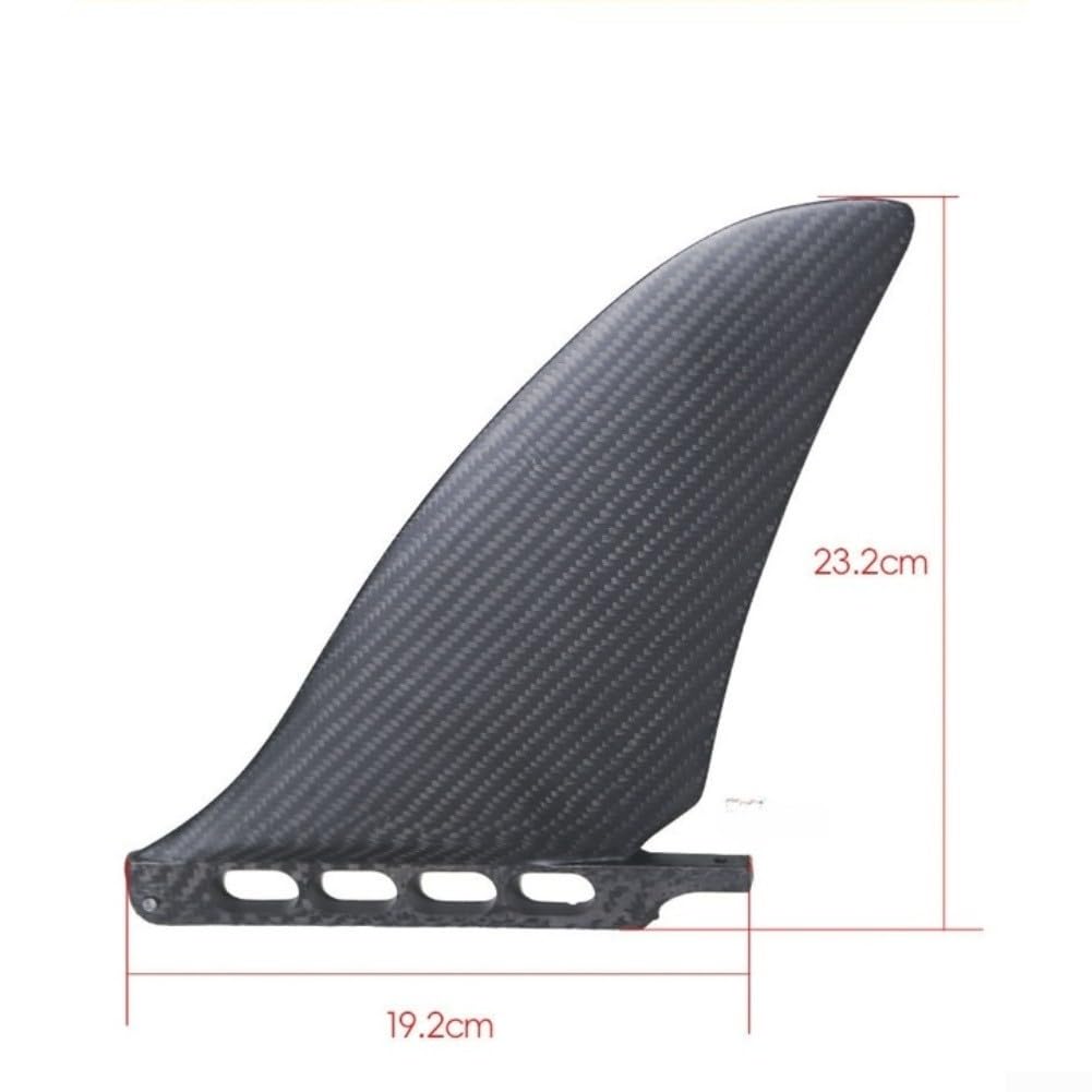 Honseadek All Carbon Fiber Surf Fin, Racing Paddleboard Fin for Speed and Stability, Lightweight Fish Tail Ruder Competition Surfboard Accessory