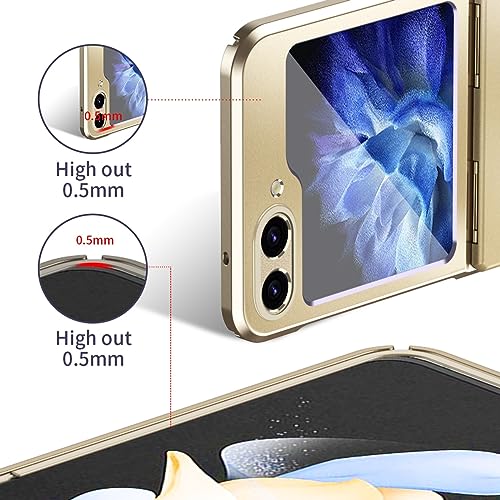 Coque compatible Samsung Galaxy Z Flip 6 protection intégrale or