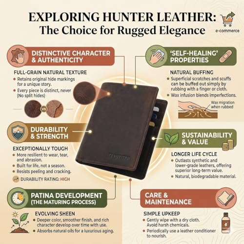 Image of Men Casual Brown Full Grain Leather RFID Wallet (9 Card Slots) (Dark Brown)
