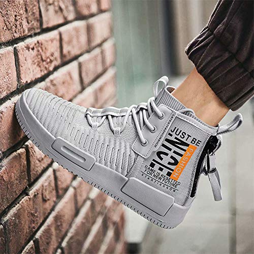 FUSHITON Herren Sportschuhe Laufschuhe High Top Turnschuhe Mode Sneakers Freizeitschuhe Outdoor Straßen Traillauf Fitnessschuhe rutschfeste Schuhe - Image 5