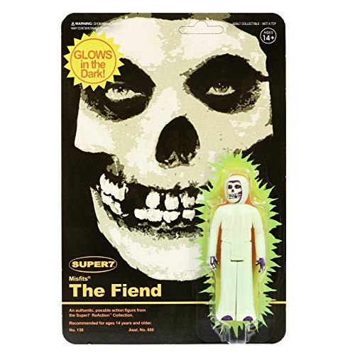SUPER7 Misfits The Fiend Glow in The Dark Reaction Figure