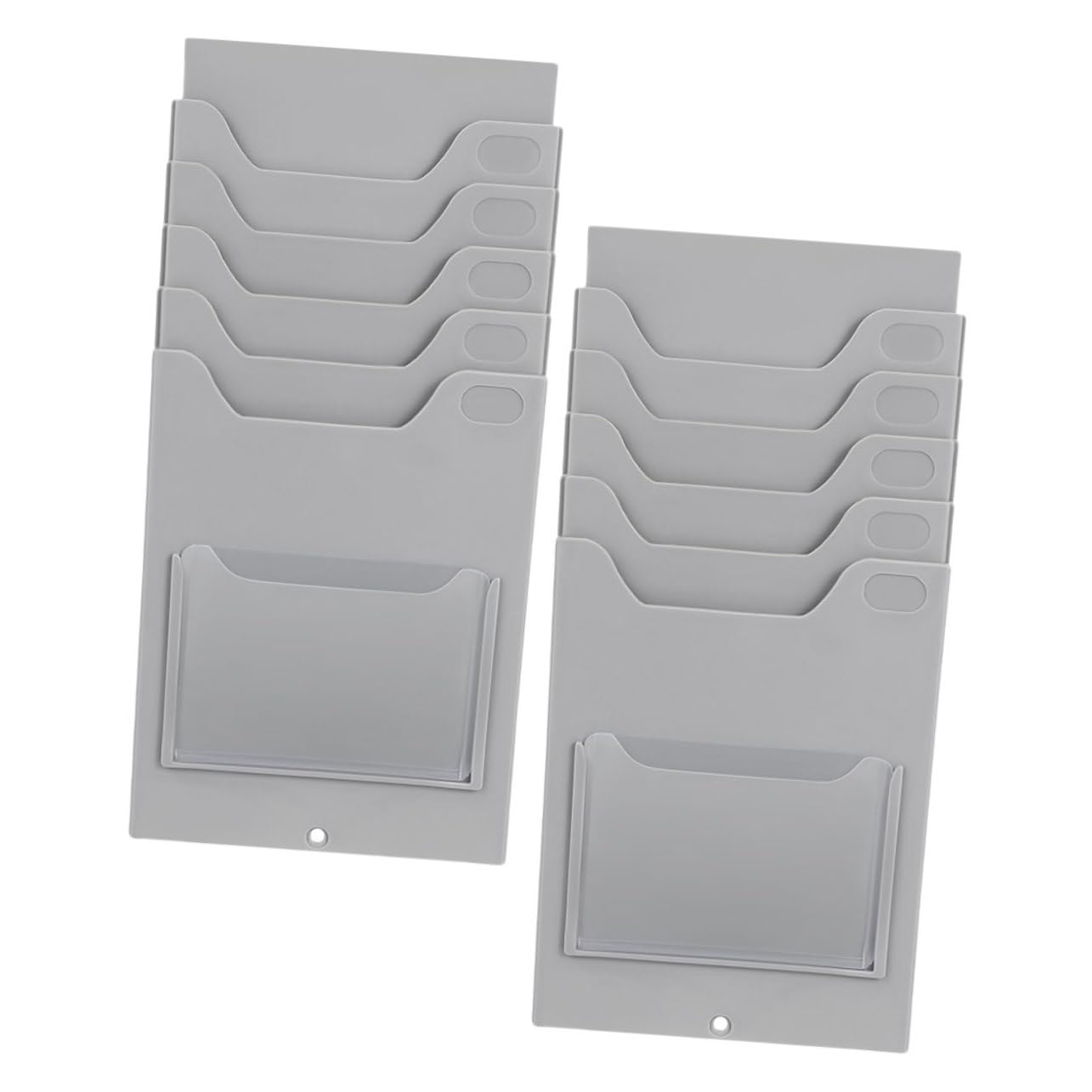 Homoyoyo Présentoir Mural pour Cartes de Visite en Pp, Lot de 2 Porte-cartes Compacts et Polyvalents pour Bureau et Hôtel