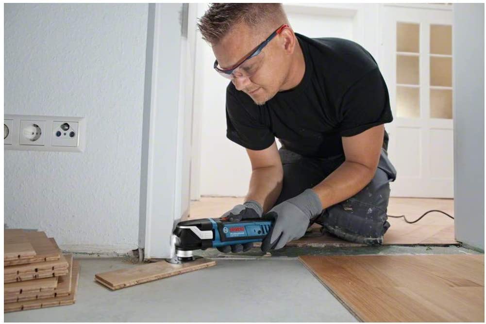 Bosch Professional: narzędzie wielofunkcyjne Multi-Cutter GOP 40-30 400 W & Bosch Accessories 4-CZĘŚCIOWY ZESTAW DO PODŁÓG I ZABUDOWY