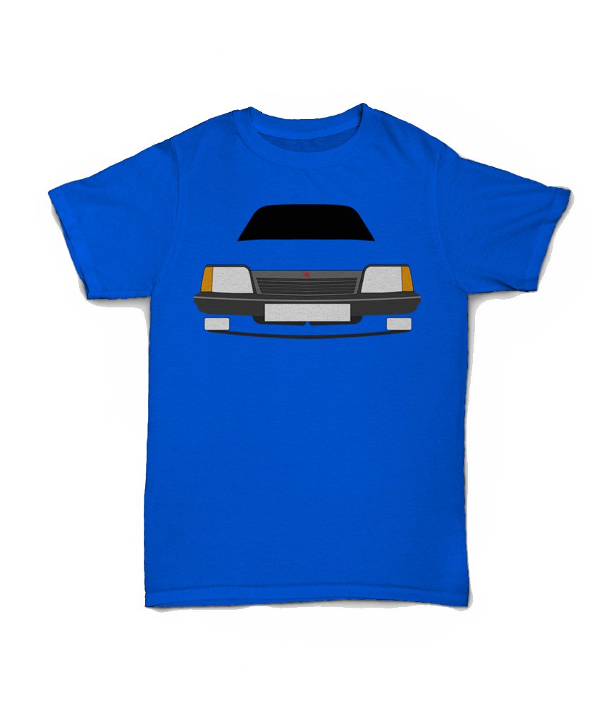 Retro Motor Company Men's Red Vauxhall Cavalier Mk2 Customisable T-Shirt