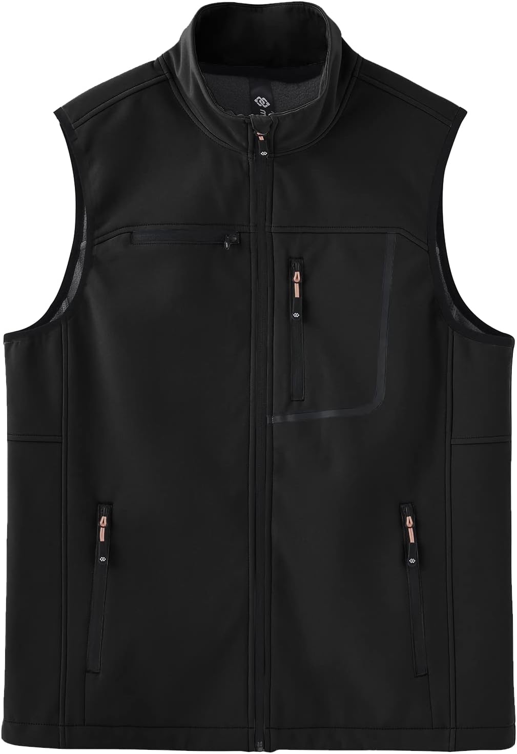 MoFiz Men's Vest Outerwear,Vest for men,Full Zip Fleece Lined Light Softshell Windproof Sleeveless Jacket for Hiking Golf - Image 5