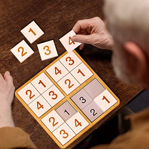 Image of Keeping Busy Sudoku Dementia Activities for Seniors | Alzheimer Products for Elderly Patients | Fun Memory Game Toy & Cognitive Brain Puzzle for Senior Citizens w /Memory Loss or Alzheimers