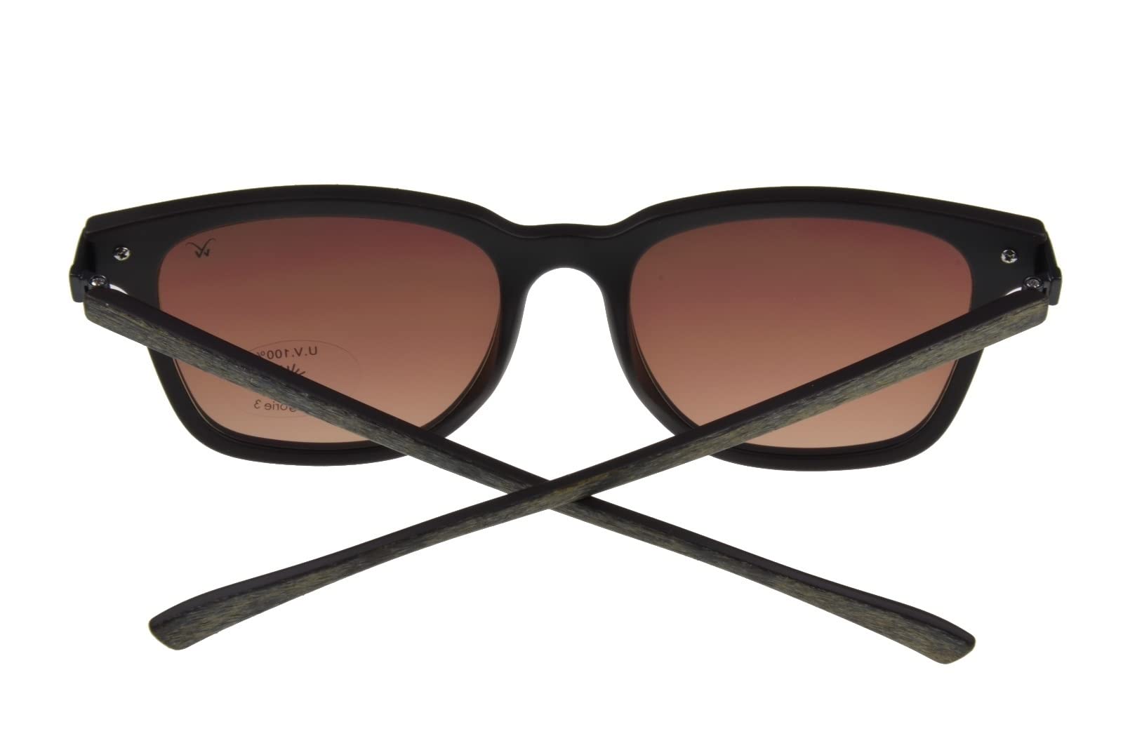Gamswild WM7032 Sonnenbrille GAMSSTYLE Mode Brille Damen Herren Holzoptik Verlaufsglas Unisex | braun | grau