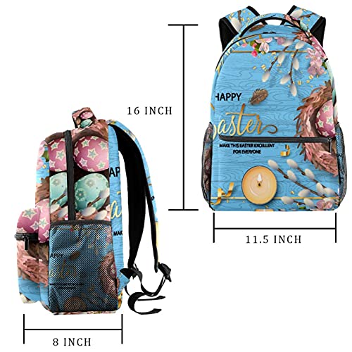 Sac à dos durable Joyeux Pâques multicolore pour enfants