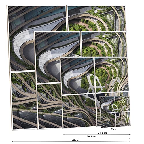 Carreau céramique Singapour architecture idée cadeau originale pour passionné - 3