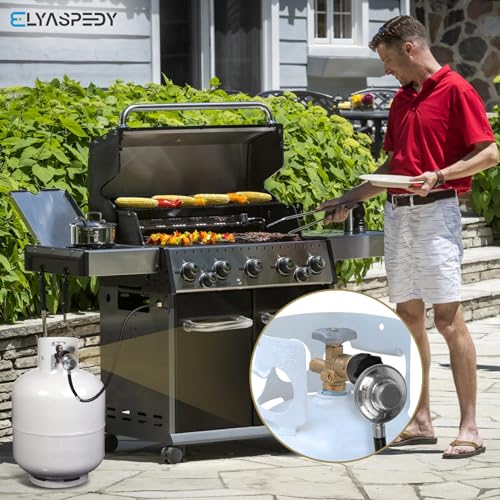 2024 Upgrade Regulator and Adapter Hose,Universal Gas Grill Regulator Replacement Parts, Propane Tank Hose for Most LP Gas Grill, Fire Pit Table,Blackstone Table Grill,Weber Charbroil,Nexgrill, 5 FT - Thumbnail 7