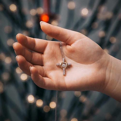 Miniatura 4 de With Love & Co Regalo de primera comunión para nieta, collar de cruz para nieta, regalos de primera comunión para nieta, regalos de primera