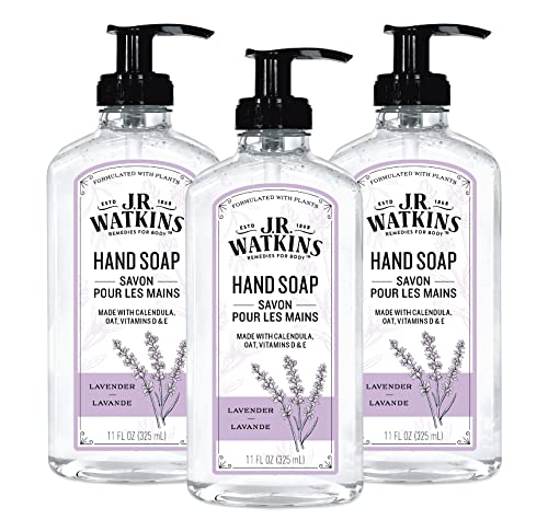 J.R. Watkins Gel Hand Soap, 3 Pack of 11 Fl Oz, Lavender