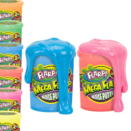 JA-RU 1Lb Mega Flarp Noise Putty Fidget Toy (2 Assorted Units) 335-2