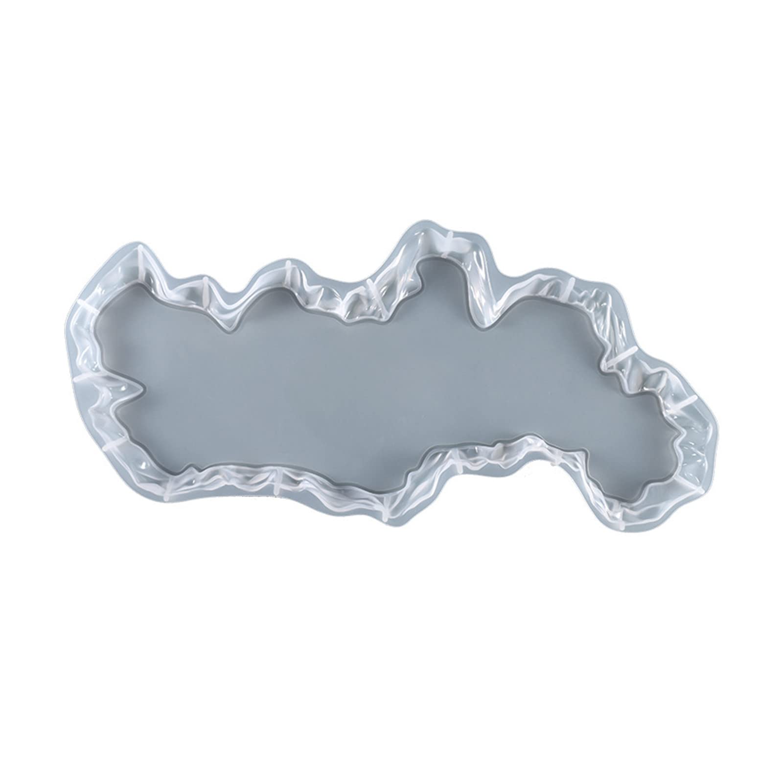 Maxtonser Practical Tray Resin Mold Handmade Silicone Irregular Patterns Epoxy Mold Easy to Release for Making Crafts
