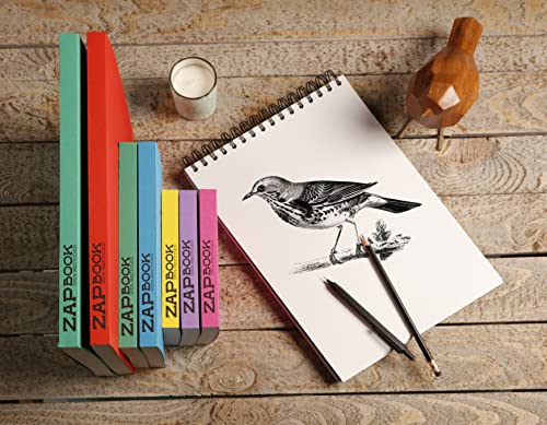 Clairefontaine 8363C Bloc Spiralé Zap Book, 160 Feuilles Papier Croquis 100% Recyclé, A4 21x29,7 cm 80g, Couverture Noire - Image 4