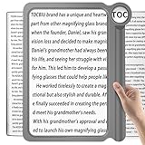 30X 6X Magnifying Glass for Reading, Large and Lightweight Magnifier Provide Full Book Page Viewing Area Perfect Handheld Magnifier Sheet for Reading Small Prints and Low Vision White