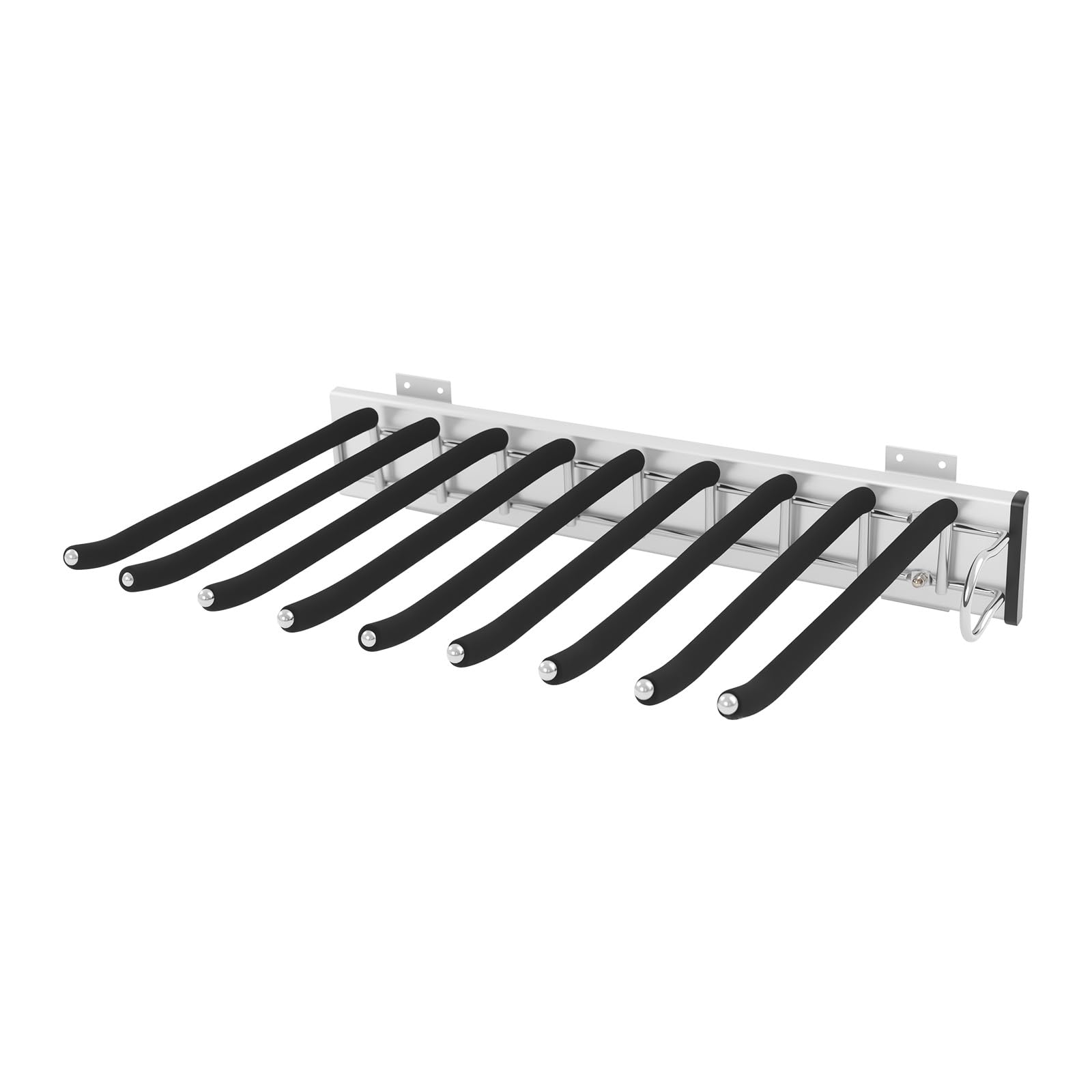 Rail silencieux antidérapant pour porte pantalon coulissant haut de gamme 9 barres