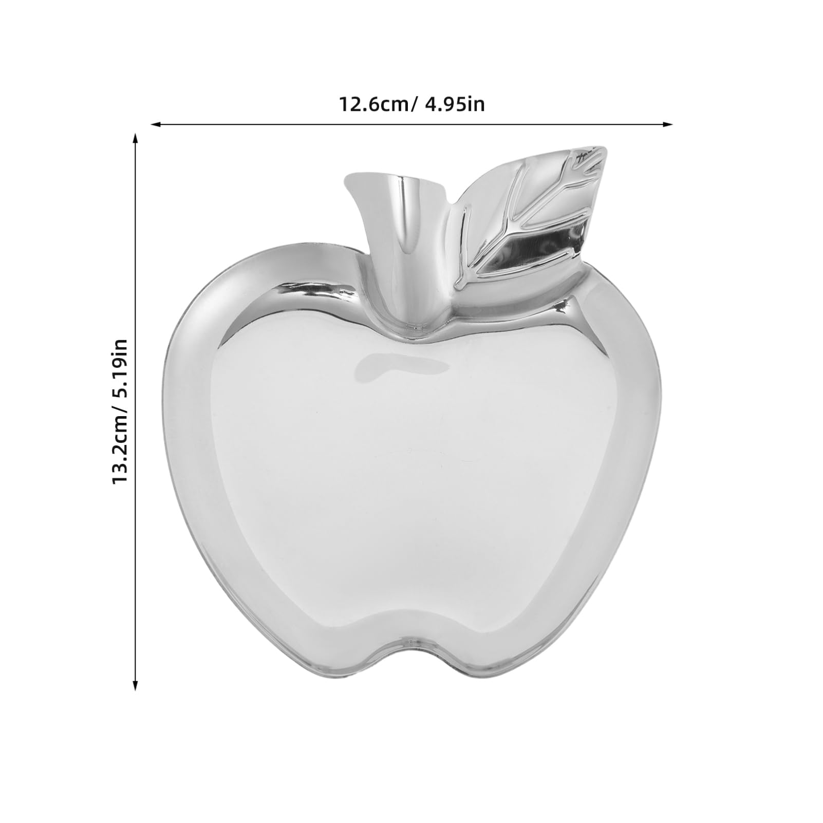 PRETYZOOM Stainless Steel Snack Plate for Boys and Girls Reusable Fruit Plate Dipping Dish 304 Material Compact Design Easy Cleaning