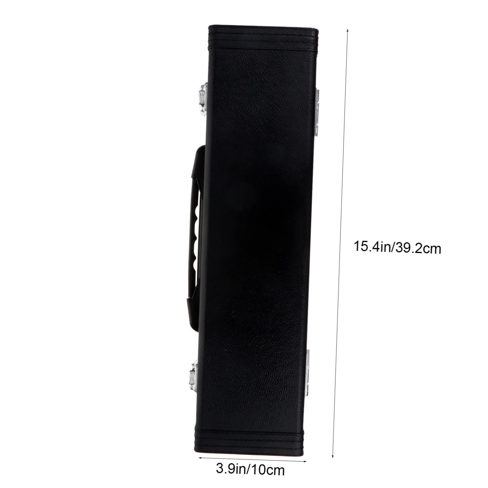 Toddmomy Estuche para Flauta Resistente de Cuero Pu Negro Hebilla, Caja Portátil para Transportar y Guardar Flautas, Accesorio Adecuado para Músicos y Almacenamiento Seguro