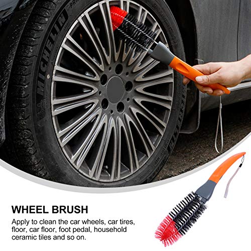 CLISPEED Escova de Detalhamento de Carro Escova de Limpeza de Motor de Veículo Escova Longa de Pneu