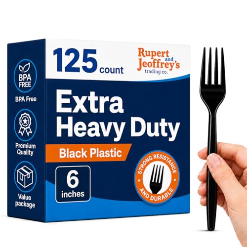 Heavy Weight Disposable Plastic Forks (125)