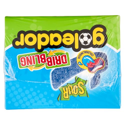 Goleador Dribbling Blu, Caramelos gomosos sabor frambuesa ácida miniatura 7