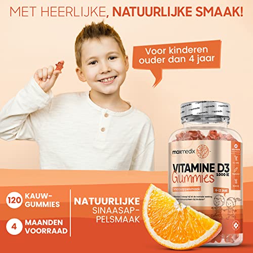 Vitamine D3 gummies voor kids vanaf 4+ - 1.000 IE (25 mcg) - 120 gummys voor 4 maanden - Sinaasappelsmaak - Vegetarisch… - Image 5