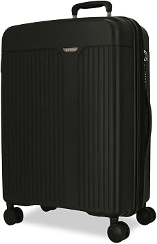 MOVOM Plain Large Suitcase, Black, Einheitsgroe
