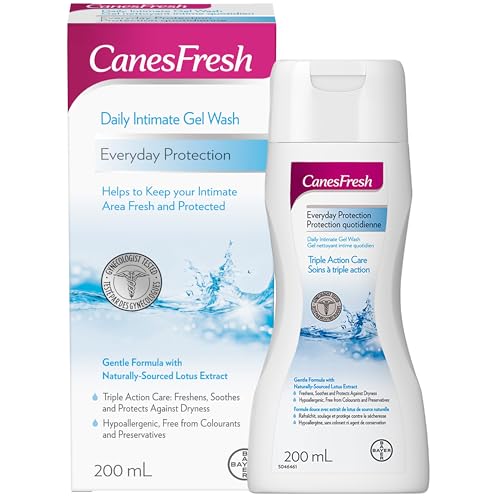 canesten - CanesFresh Feminine Wash- Everyday Protection pH Balanced Feminine Wash, Gynecologist Tested Vaginal Wash For Women, Naturally Sourced Lotus Extract, Provitamin B5, 200 mL
