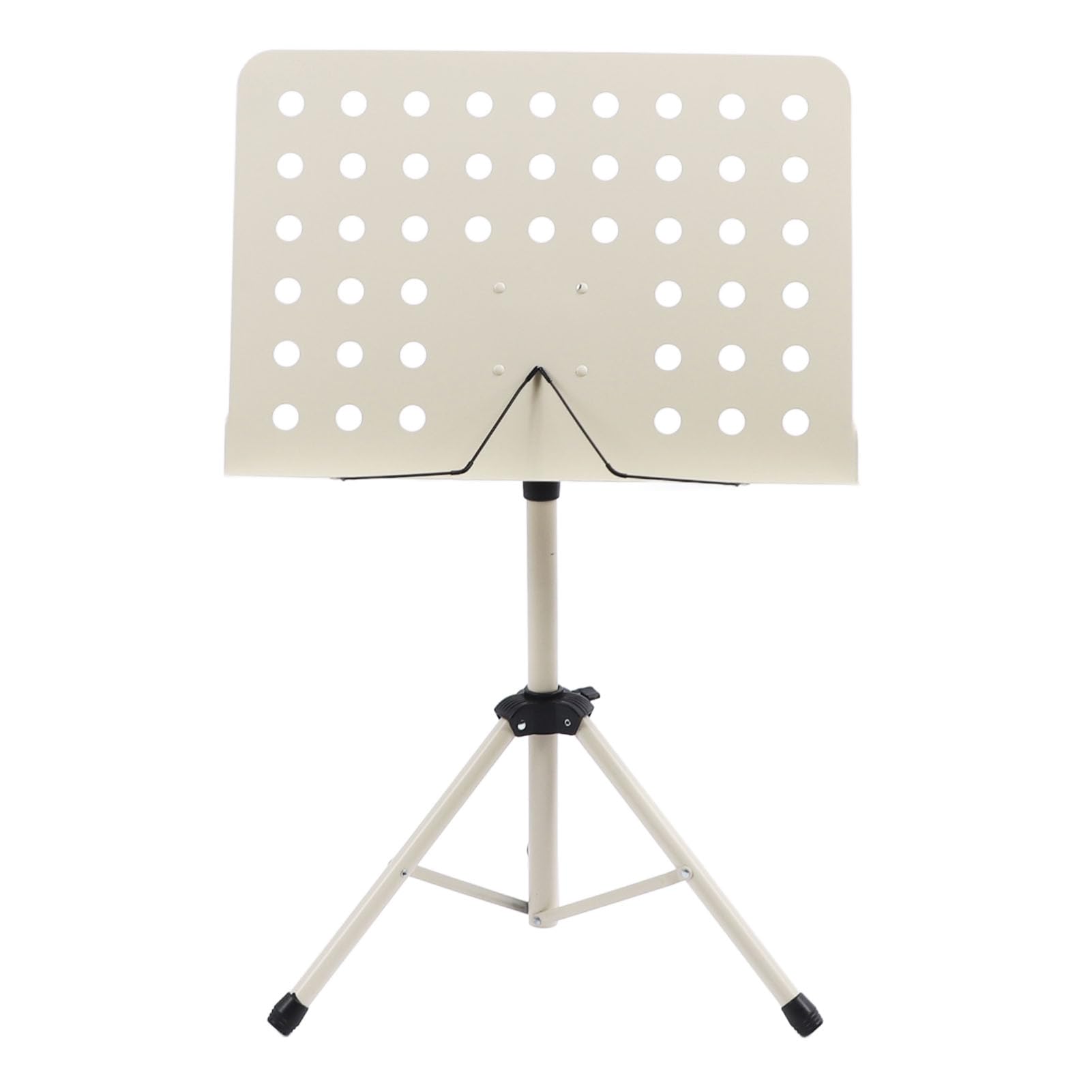 Atril Plegable para Partituras, Soporte para Partituras Profesional de Construcción Duradera, Altura Ajustable, Atril Portátil para Interpretación de Violín y Saxofón (Beige)
