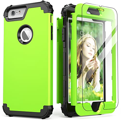 Coque rigide iPhone 6S Plus robuste contre les chutes avec vitre en verre trempé