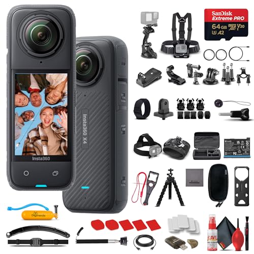 Insta360 X4 Cámara de Acción 360 Waterproof 8K miniatura 1