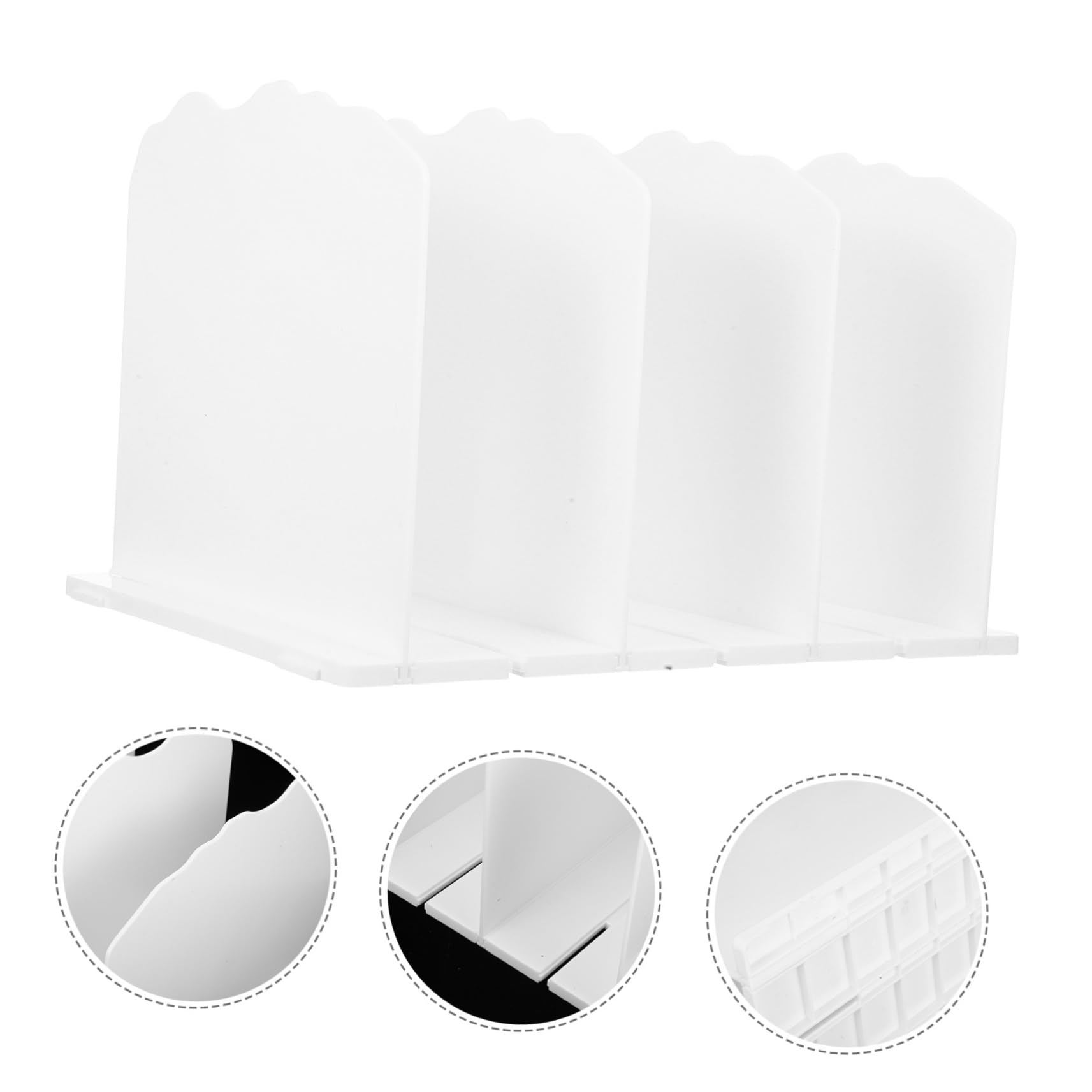 Cabilock 2 Piezas Estante Separador Ajustable para Almacenamiento de Bolsos Divisor Wavy para Organización de Armarios y Oficinas para Cartera y Accesorios Diseño Elegante y Duradero