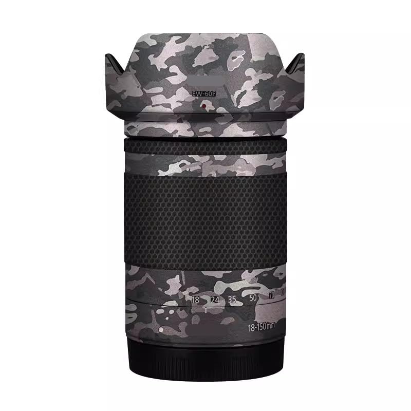 Coque EFM 18-150 3.5-6.3 STM anti-éraflure pour objectif Canon EF-M 18-150mm motif camouflage