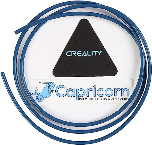 Creality Capricorn Bowden Tubing 1M,Bowden PTFE Tube for 1.75mm Filament with Teflon Tube Cutter, 2X PC4-M6 Extruder Fit