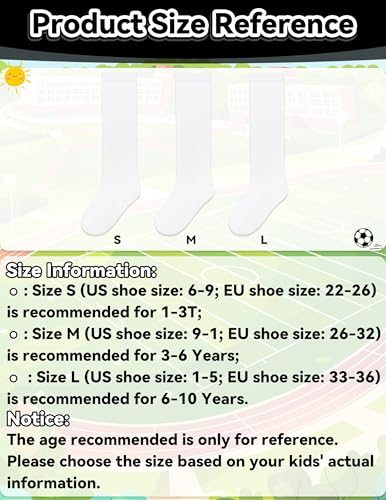Image of Olreco Kids Soccer Socks Toddler Baseball Socks 3D Heel Youth Softball Sock for Girls Boys Football Accessories Cotton