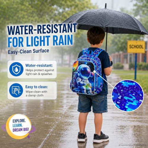 Image of UFNDC 3PCS Boys Backpack,16 inchKids Dinosaur Bookbag with Lunch Box, School Bag for Elementary Toddler