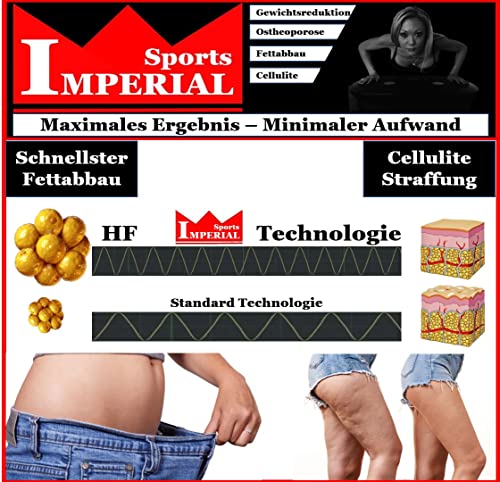 Imperial Sports VP-600 3D-Vibrationsplatte. Vibration, Oszillation, Bluetooth, 4 Programme, Trainings-Videos, Touchscreen, Grosse Trittfläche, Remote-Watch, Trainingsbänder, Übungsposter, Yogamatte – Bild 5