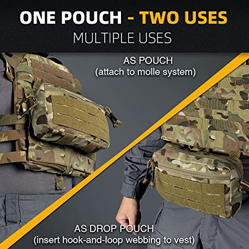 Bolsa táctica Molle pouch sub abdominal IDOGEAR con gancho y bucle para chaleco 7