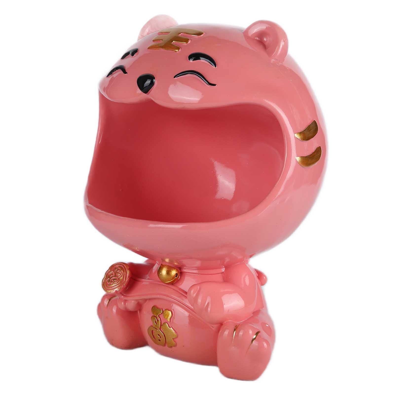 Scatola Porta Oggetti con Figura di Animale, Decorazione in (PINK) | Materiale atossico, Ideale per l\'ingresso di casa, Usi: chiavi, piccoli oggetti