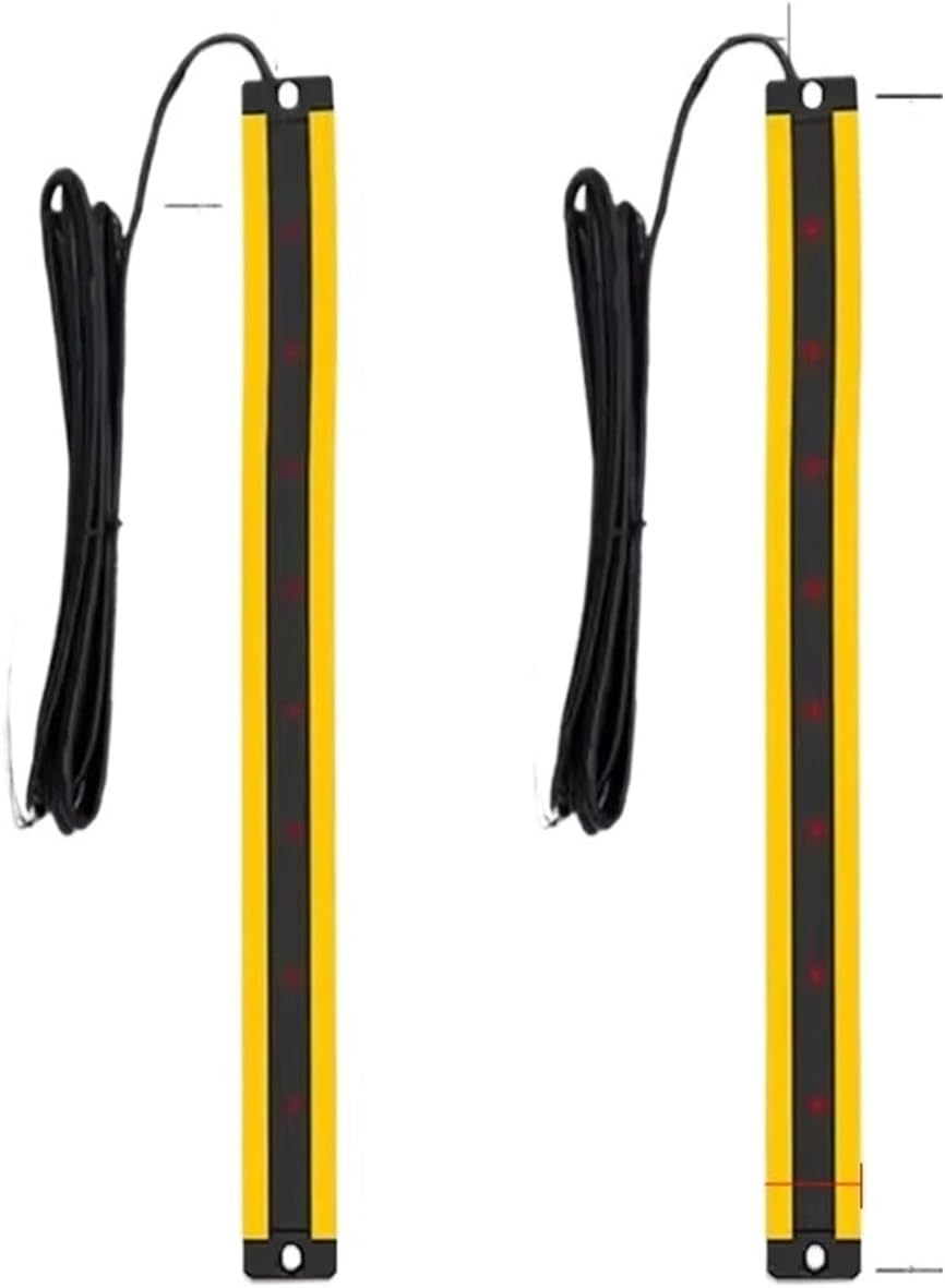 1PCS 14X28 Safety Light Curtains RC4028/30/32 0.2-3m Detecting Distance Super Thin Grating Device Protector for Narrow Space(28 Front Strip line,NC,NPN PNP)